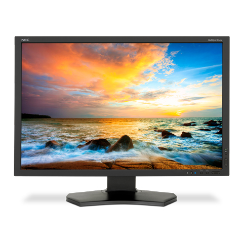 NEC 24.1" P242W-BK LCD Bk/Bk ( IPS; 16:10; 350 cd/m2; 1000:1; 8ms GtG; 1920x1200; 178/178; D-Sub; DVI-D; HDMI; DP; HAS 150mm; Tilt; Swiv 45/45; Pivot)