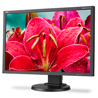 NEC 24" E245WMi monitor, BK/BK (PLS; 16:10; 250cd/m2,1000:1,6ms,1920x1200,178/178, 16:10; HAS 110mm, Tilt, Pivot; DVI-D,D-sub, DP)