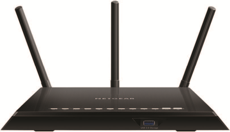 NETGEAR Беспроводной гигабитный роутер 802.11ac 450+1300 Мбит/с (2.4 ГГц и 5 ГГц), 2 порта: USB 3.0 и USB 2.0, поддержка IPTV, L2TP, принт-сервер и DLNA