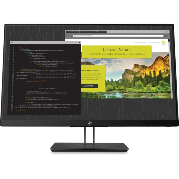 HP Z24nf G2 LED 23,8 Monitor 1920x1080, 16:9, IPS, 250 cd/m2, 1000:1, 5ms, 178°/178°, VGA, HDMI, USB 3.0x3, DisplayPort, Energy Star, Epeat Gold, Black