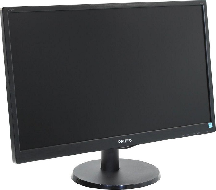 23,8" Philips 240V5QDSB 1920x1080 IPS-ADS LED 16:9 5(14)ms VGA DVI-D HDMI 10M:1 178/178 250cd Black.