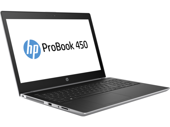 HP ProBook 450 G5 Core i3-7100U 2.4GHz,15.6" HD (1366x768) AG,4Gb DDR4(1),500Gb 7200,48Wh LL,FPR,2.1kg,1y,Silver,Win10Pro