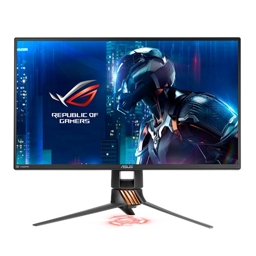 ASUS 24.5" ROG PG258Q LED, 3D Vision, ProGaming, 1920x1080, 1ms, 400cd/m2, 170°/160°, 50Mln:1, 240Hz, HDMI, DisplayPort, Tilt, Swivel, Pivot, регул. по высоте, USB-Hub, VESA, Black, 90LM0360-B01370
