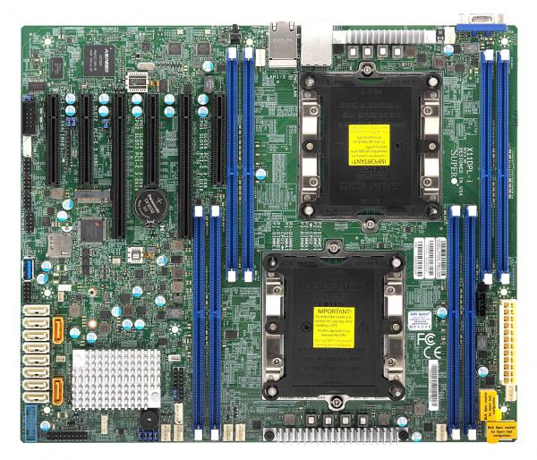 Supermicro Motherboard 2xCPU X11DPL-I Xeon Scalable TDP 140W/ 8xDIMM/ 10xSATA/ C621 RAID 0/1/5/10/ 2xGE/ 2xPCIex16, 3xPCIex8, 1xPCIex4(8)/ M.2(PCIe)(ATX)