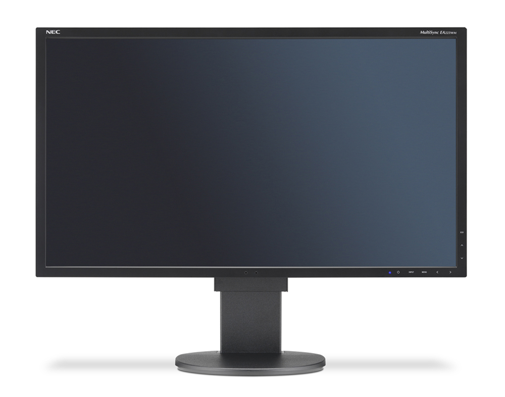NEC 22" EA223WM-BK LCD; Bk  ( TN; 16:10; 250cd/m2; 1000:1; 5ms; 1680x1050; 170/160;  D-sub; DVI-D; DP; USB; HAS 130mm; Tilt; Swiv 170/170; Pivot; Human Sensor; Spk 2х1W )
