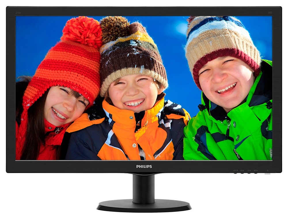 27" Philips 273V5LHSB 1920x1080 TN LED  16:9 5ms VGA HDMI 20M:1 170/160 300cd Black