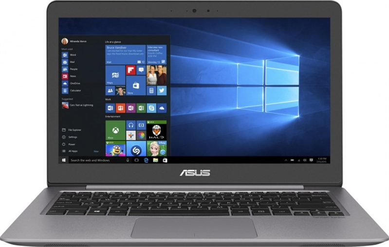ASUS Zenbook Special UX310UF-FC011R  Core i7-8550U/8Gb/1Tb HDD+128Gb SSD/NVIDIA GeForce MX130 2Gb/13.3 FHD+(1920x1080) AG/WiFi/BT/Cam/Windows 10 Pro/QUARTZ GREY/1.4Kg/Sleeve