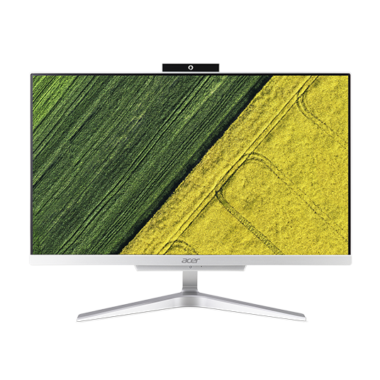 ACER Aspire C22-860  All-In-One 21,5" FHD(1920x1080),  i5 7200U, 8GbDDR4, 1TB/5400, Intel HD, noDVD-RW, WiFi+BT,USB KB&Mouse, silver, Win10Pro 1Y carry-in