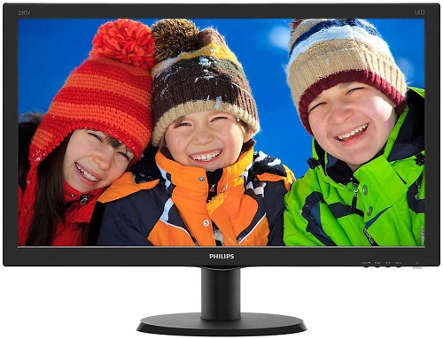 23,8" Philips 240V5QDAB 1920x1080 IPS-ADS LED 16:9 5(14)ms VGA DVI-D HDMI 10M:1 178/178 250cd Speakers Black.(240V5QDAB/00/01)