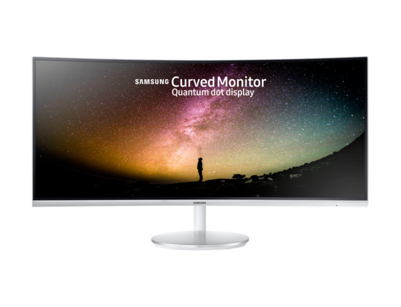 Samsung 34" C34F791WQI VA LED изогнутый 21:9 3440x1440 4ms 250cd 178/178 3000:1 HDMI*2 DP M/M HAS USB White