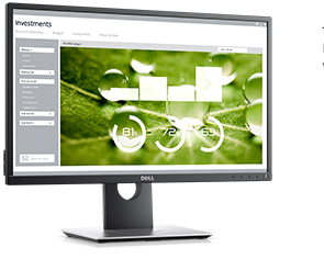 Dell 23.8'' P2417H LED S/BK( IPS; 16:9; 250 cd/m2; 2M:1; 6ms; 1920x1080; 178/178; VGA; DP; HDMI; 4хUSB; HAS; Tilt; Pivot)