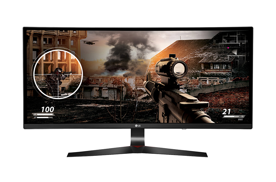 LG 34" 34UC79G-B IPS LED изогнутый, 2560x1080, 5ms, 250cd/m2, 100Mln:1, 178°/178°, 2*HDMI, 144Hz, 2*USB 3.0, Display Port, Tilt, регулировка по высоте, VESA, Black