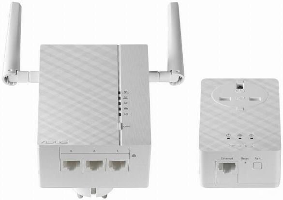 ASUS PL-AC56 // адаптер сети через розетку, до 1200Mbps Wi-Fi Powerline Extender, 802.11ac, GBT LAN ; 90IG0260-BO3100
