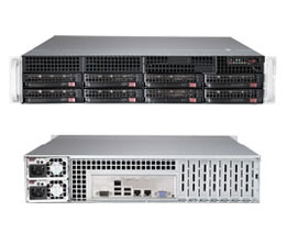 Supermicro SuperServer 2U 6028R-TR no CPU(2) E5-2600v3/v4 no memory(16)/ on board C612 RAID 0/1/5/10/ no HDD(8)LFF/ 2xGE/ 6xLP/ 2x740W Platinum/ Backplane 8xSATA/SAS