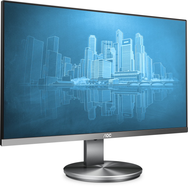 23,8" AOC I2490VXQ 1920x1080 IPS LED 16:9 4ms VGA HDMI DP 20M:1 178/178 250cd HAS Tilt FlickerFree Speakers Silver/Black