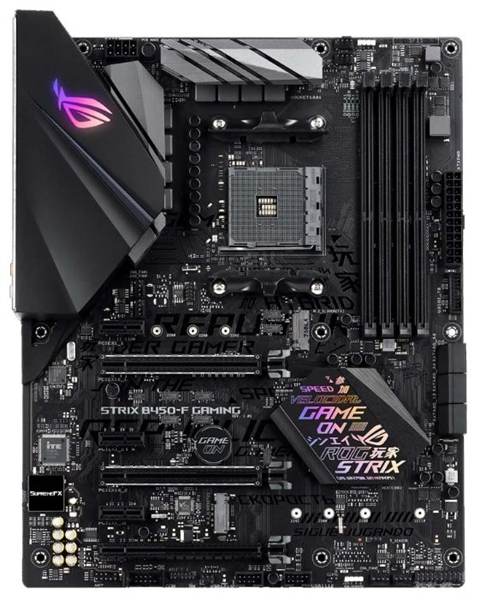ASUS ROG STRIX B450-F GAMING,  Socket AM4, B450, 4*DDR4, HDMI+DP, CrossFireX, SATA3 + RAID, Audio, Gb LAN, USB 3.1*8, USB 2.0*6, COM*1 header (w/o cable), ATX ; 90MB0YS0-M0EAY0