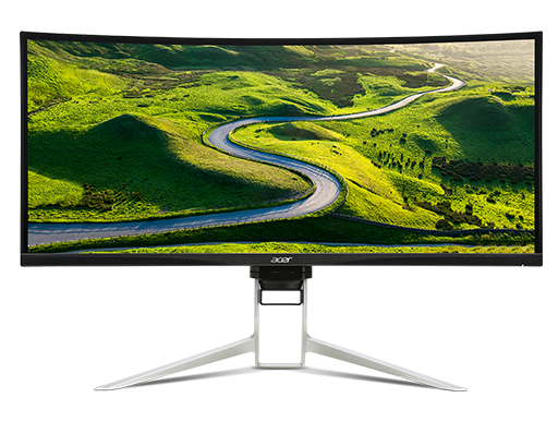 ACER 37.5" XR382CQKbmijqphuzx (21:9)/IPS(LED)/ZF/HDR Ready/3840x1600/1(MPRT)ms/300nits/1000:1/HDMI(2.0),HDMI(MHL),USB 3.0/7Wx2/DP/Silver/Black Curved 2300R/75Hz(HDMI/DP)/60Hz(MHL)/VESA 100x100