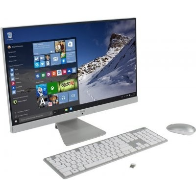Моноблок ASUS Vivo AIO V241ICGK-WA014T WHITE Core i3-7100U/4Gb/1Tb/23,8" FHD non-touch/NV GF930MX 2Gb/non DVDRW/WL KB mouse/Win 10