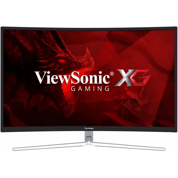 Viewsonic 32" XG3202-C VA LED изогнутый, 1920x1080, 6ms, 300cd/m2, 178°/178°, 120Mln:1, DVI, HDMI, Display Port, USB-Hub, Tilt, колонки, Headphone Out, VESA(100x100), Black