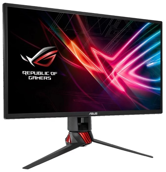 ASUS 24.5" ROG XG258Q LED, ProGaming, 1920x1080, 1ms, 400cd/m2, 170°/160°, 100Mln:1, 240Hz, HDMI*2, DisplayPort, USB, Tilt, Swivel, Pivot, рег. по высоте, подсветка Aura, Dark Gray