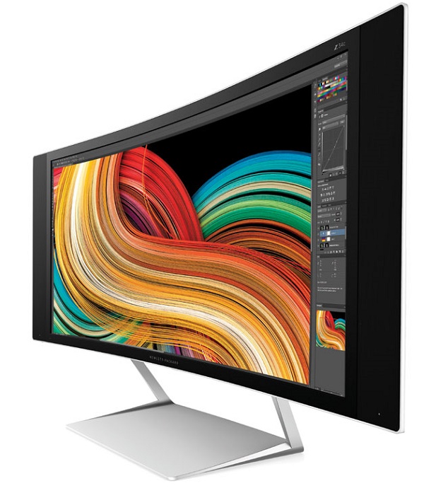 HP TFT Z34c Curved Monitor (VA,350 cd/m2,3000:1,178°/178°,DisplayPort,HDMIx2,MHL,speakers, 3440x1440,EPEAT Gold)