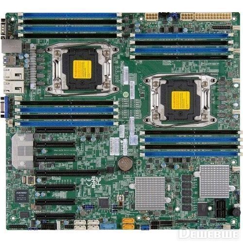 Supermicro Motherboard 2xCPU X10DRH-C E5-2600v3/v4 UpTo2x8DIMM/ 10xSATA3/ C612 RAID 0/1/5/10/ LSI 3108 SAS3 (12Gbps)/ 2xGE/ 1xPCIx16, 6xPCIx8 (12" x 13")