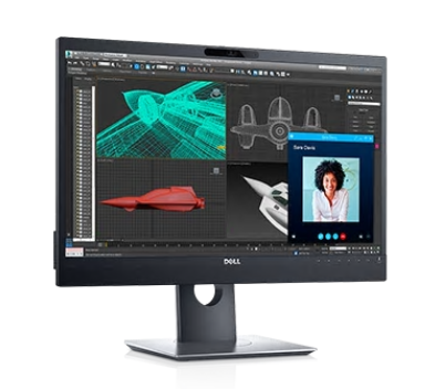 Dell 23.8" P2418HZm Multimedia LED BK/BK ( IPS; 16:9; 250 cd/m2; 1000:1; 6ms; 1920x1080; 178/178; VGA; DP;  HDMI; USB; Swiv; Tilt; HAS; Pivot; Cam; Spk; Mic )