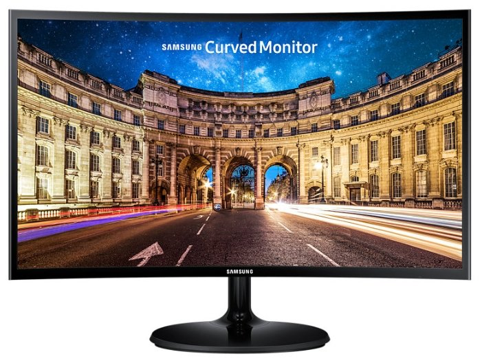 Samsung 23.5" C24F390FHI VA LED изогнутый 16:9 1920x1080 4ms 250cd 3000:1 178/178 D-Sub HDMI БП внешний Glossy Black