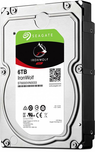 HDD SATA-III Seagate 6000Gb, ST6000VN0033, IronWolf Guardian NAS, 7200 rpm, 256Mb buffer (аналог ST6000VN0041)