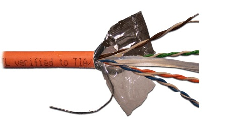Кабель LANMASTER UTP, 4 пары, кат. 6, с перегородкой, 550Mhz, LSZH, 305 м, оранжевый