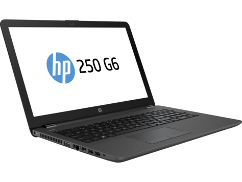 HP 250 G6 Core i3-6006U 2.0GHz,15.6" HD (1366x768) AG,4Gb DDR4(1),500Gb 5400,DVDRW,31Wh,2.1kg,1y,Dark,Win10Pro