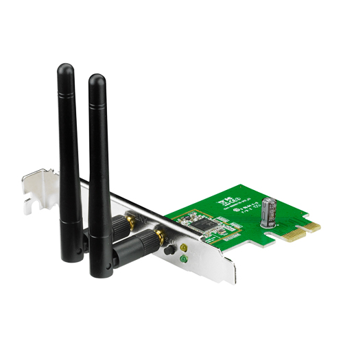 ASUS PCE-N15 // WI-FI 802.11n, 300 Mbps PCI-E Adapter, 2 антенны ; 90-IG1U003M00-0PA0-