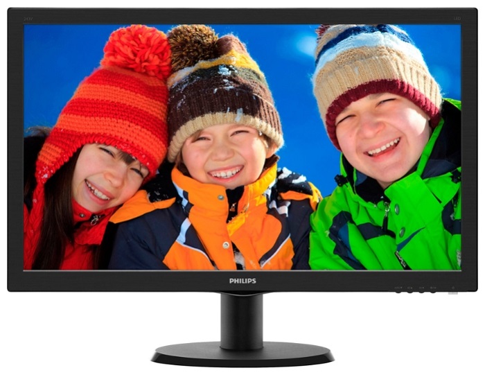 23,6" Philips 243V5QHABA 1920x1080 MVA W-LED 16:9 8ms VGA DVI-D HDMI 10M:1 178/178 250cd Sapeakers Black .