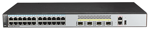 Huawei S5720S-28X-SI-AC(24 Ethernet 10/100/1000 ports,4 10 Gig SFP+,AC 110/220V) (02350DLP)