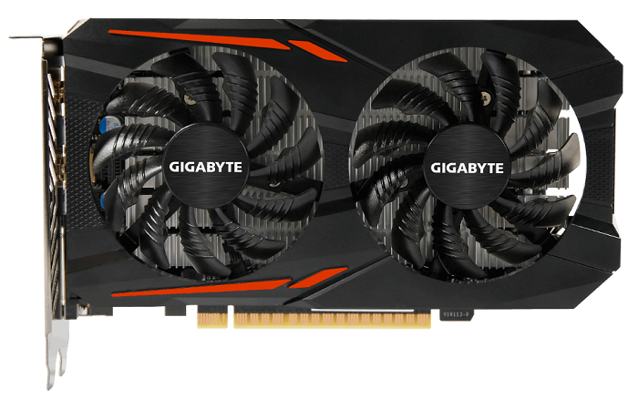 GIGABYTE GeForce GTX 1050TI, GV-N105TOC-4GD, 4Гб, GDDR5, OC, Rtl