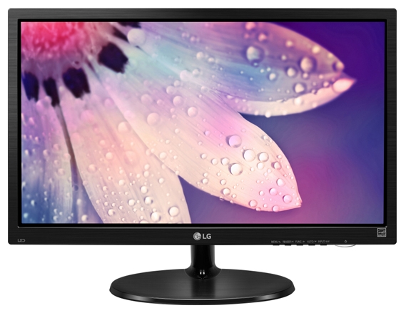 LG 18.5" 19M38A-B LED, 1366x768, 5ms, 200cd/m2, 5Mln:1, 90°/65°, D-Sub, Black