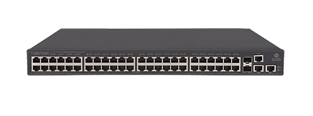 HPE  1950 48G 2SFP+ 2XGT Switch (48x10/100/1000 RJ-45 + 2x1G/10G RJ-45 + 2x1G/10G SFP+, web-managed, 19")
