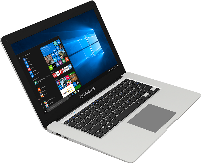 IRBIS NB51, 14" (1366x768), Intel 3735F 4x1.8Ghz (QuadCore), 2048MB, 32GB, cam 0.3MPx, Wi-Fi,  jack 3.5, plastic, white, Windows 10