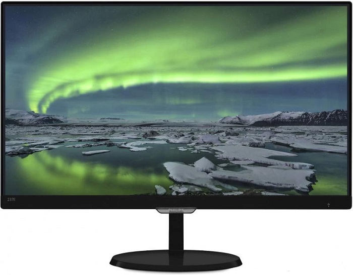 23" Philips 237E7QDSB AH-IPS 1920x1080 16:9 5ms VGA, DVI, MHL-HDMI, 20M:1 178/178 250cd, Glossy-Black.