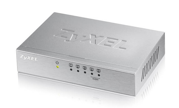 Zyxel ES-105A Пятипортовый коммутатор Fast Ethernet с двумя приоритетными портами