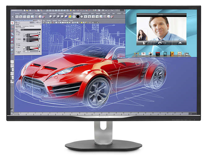 32" Philips BDM3270QP2 2560x1440 AMVA LED 16:9 4ms VGA DVI HDMI-MHL DP 2*USB2.0 2*USB3.0 50M:1 178/178 250cd MultiView HAS Pivot Tilt Swivel Speakers Black