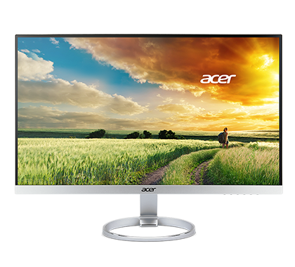 ACER 27" H277Hsmidx IPS LED, 1920x1080, 4ms, 250cd/m2, 178°/178°, 16,7mln, 100M:1, D-Sub, DVI, HDMI, колонки, AudioOut, ZeroFrame, Glossy Silver Black.