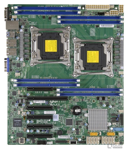 Supermicro Motherboard 2xCPU X10DRL-I E5-2600v3/v4 UpTo2x4DIMM/ 10xSATA3/  C612 RAID 0/1/5/10/ 2xGE/ 3xPCIx8, 1xPCIx16, 2xPCIx4(in x8)(12" x 10")