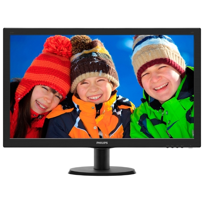 27" Philips 273V5LSB 1920x1080 TN LED 16:9 5ms VGA DVI-D 10M:1 170/160 300cd Black