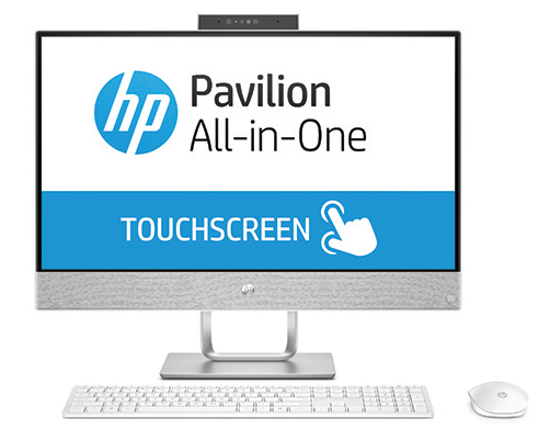 HP Pavilion 24 I 24-x008ur 24'' FHD Touch Core i7-7700T,8GB DDR4 (1X8GB),Intel HD Graphics 630,USB Kbd/Mouse,Blizzard White,Win10