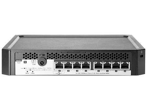 HP PS1810-8G Switch (8 ports 10/100/1000, WEB-managed, fanless, desktop, can be powered with PoE, stackable with MicroServer Gen8)