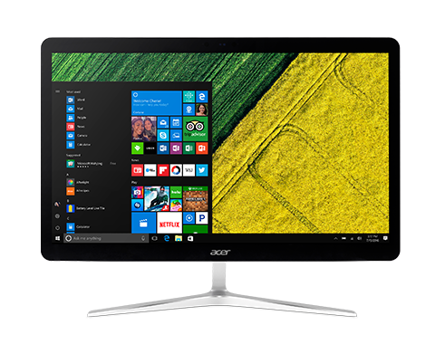 ACER Aspire U27-880 All-In-One 27" Full HD (1920x1080) Touch, i7 7500U, 16Gb, 2Tb/5400 + SSHD16GbSSHD, intel HDG620, KB&Mouse,Win 10, silver 1y ci