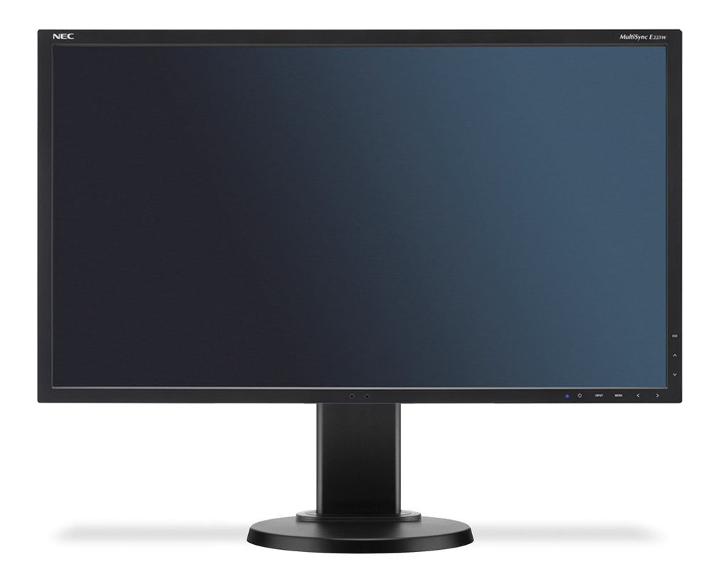 NEC 22" E223W-BK LCD Bk/Bk ( TN; 16:10; 250cd/m2; 1000:1; 5ms; 1680x1050; 170/160; D-sub; DVI-D; DP; HAS 110mm; Tilt; Swiv 45/45; Pivot)