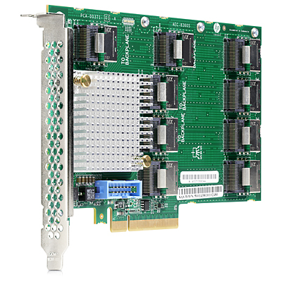HPE 12Gb SAS Expander Card SFF (9P mSAS(SFF8087) 2P to controllers, 7P to drive cage, full cables kit) for DL380 Gen9