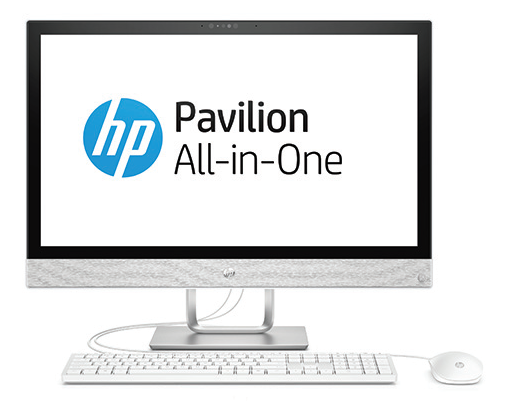 HP Pavilion 24 I 24-r014ur 24'' FHD Non-Touch Core i5-7400T,8GB DDR4(1X8GB),1TB,Intel HD Graphics 630,DVDRW,USB Kbd/Mouse,Blizzard White,Win10